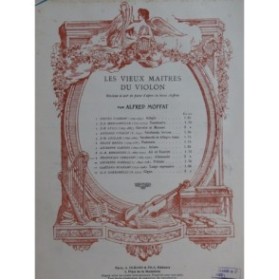 VERACINI Francesco Allemande Piano Violon 1910