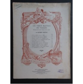 VERACINI Francesco Allemande Piano Violon 1910