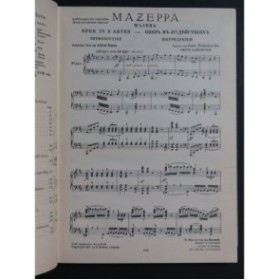 TSCHAIKOWSKY P. I. Mazeppa Opéra Chant Piano 1931