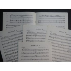 BIBER H. I. F. Sonata à 3 Trombone Violons Continuo 1958
