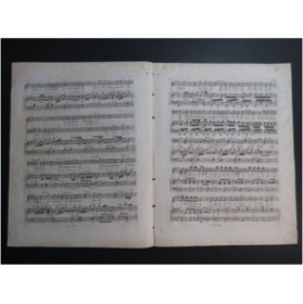 PAESIELLO G. I Zingari in Fiera No 3 Duetto Chant Piano ou Harpe ca1795