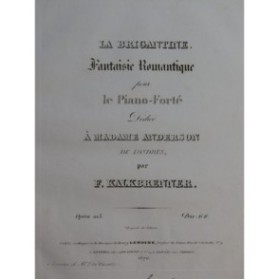 KALKBRENNER Frédéric La Brigantine Piano ca1830