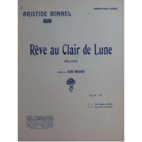 BONNEL Aristide Rêve au Clair de Lune Chant Piano