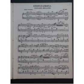 KUHE Wilhelm Giroglé Girofla Fantaisie Brillante Piano