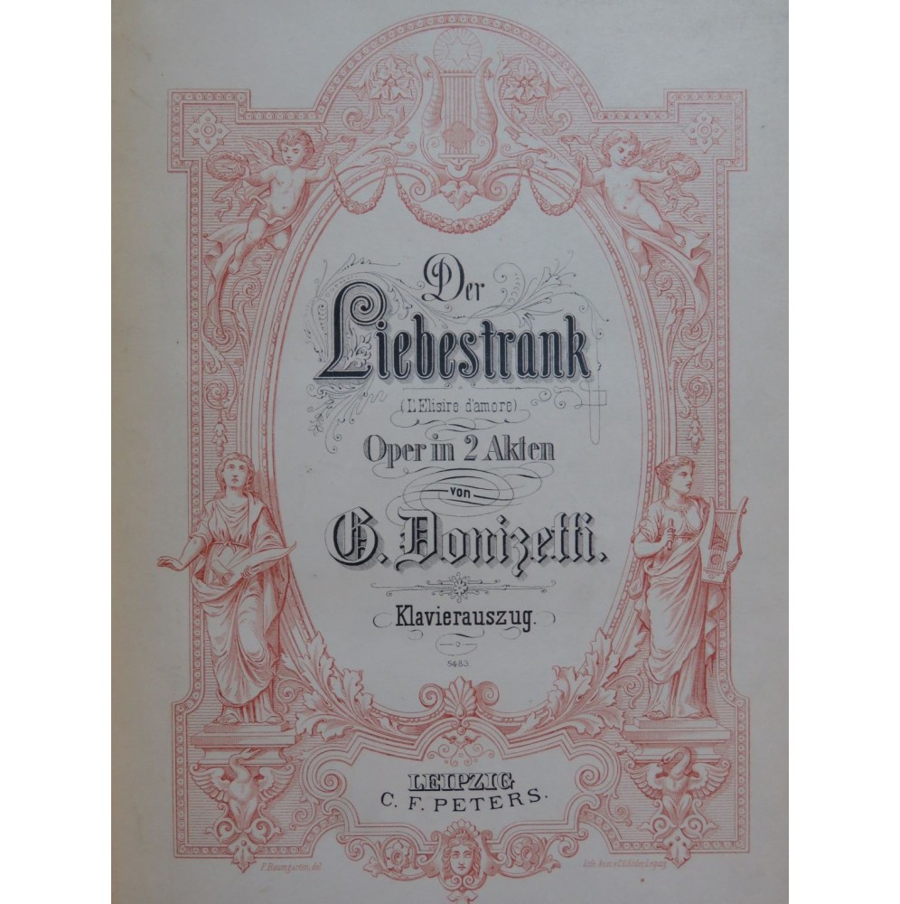 DONIZETTI G. Der Liebestrank Opéra Chant Piano