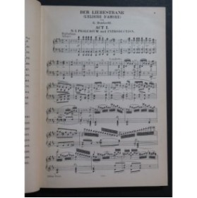 DONIZETTI G. Der Liebestrank Opéra Chant Piano
