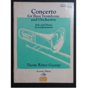 GEORGE Thom Ritter Concerto Piano Trombone basse 1978
