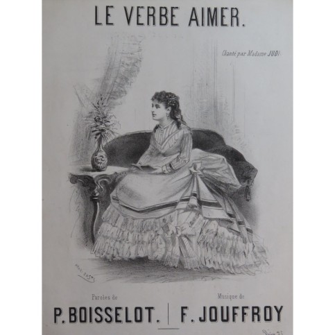 JOUFFROY Félix Le Verbe Aimer Chant Piano ca1870