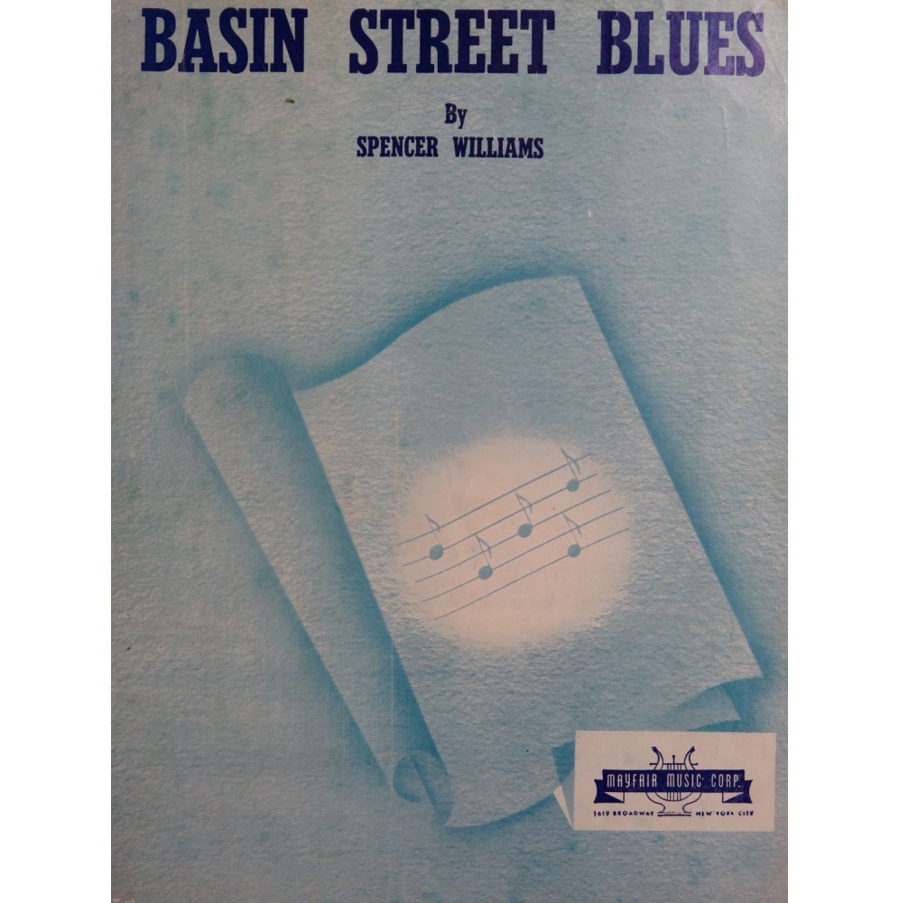 SPENCER Williams Basin Street Blues Chant Piano 1943