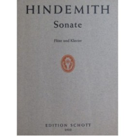 HINDEMITH Paul Sonate Piano Flûte