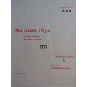 RAVEL Maurice Ma Mère l'Oye 5 pièces Piano 4 mains 1953