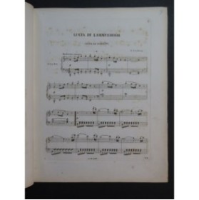 STREABBOG Louis Souvenir de Lucia di Lammermoor Piano XIXe