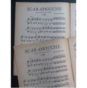 MILHAUD Darius Scaramouche 2 Pianos 4 mains 1945