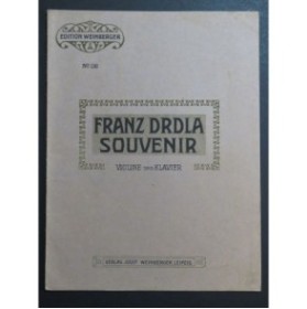 DRDLA Franz Souvenir Piano Violon
