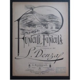 DENZA Luigi Funiculi Funicula Chant Piano