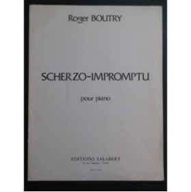 BOUTRY Roger Scherzo Impromptu Piano 1979