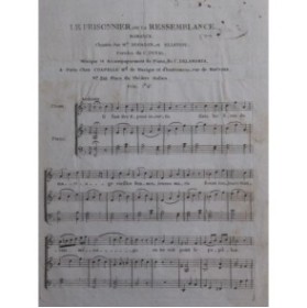 DELLA MARIA Domenico Le Prisonnier ou la Ressemblance Chant Piano ca1810