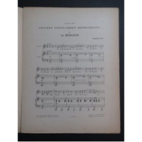 MILHAUD Darius La Séparation Chant Piano 1925