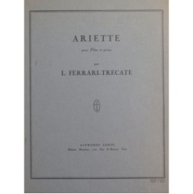 FERRARI TRECATE Louis Ariette Piano Flûte 1956