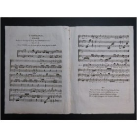 CORSIN Isidore A L'Espérance Chant Harpe ca1810
