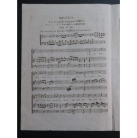 CORSIN Isidore Romance Chant Harpe ca1810