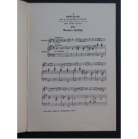 ENESCO KOECHLIN RAVEL Hommage à Gabriel Fauré Piano 1922