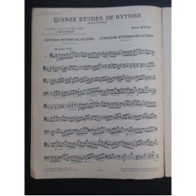 BITSCH Marcel Quinze Études de Rythme Trombone 1956