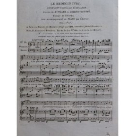 ISOUARD Nicolo Le Médecin Turc No 2 Chant Piano ou Harpe ca1810