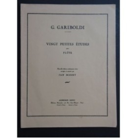 GARIBOLDI Giuseppe Vingt Petites Études Flûte 1962