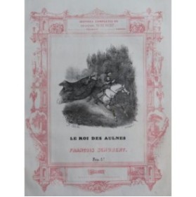 SCHUBERT Franz Le Roi des Aulnes Chant Piano ca1840