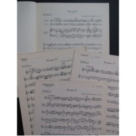 HAËNDEL G. F. Trio Sonate No 5 op 2 Piano Violon Violoncelle 1957