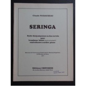PICHAUREAU Claude Seringa Piano Trombone Contrebasse 1977