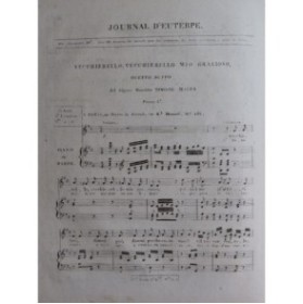 MAYER Simone Journal d'Euterpe Chant Piano ou Harpe ca1810