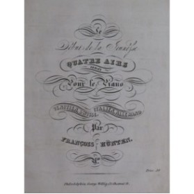 HÜNTEN François Air Suisse Piano ca1840