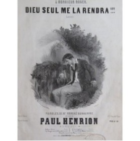 HENRION Paul Dieu seul me la rendra Chant Piano ca1850