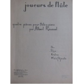 ROUSSEL Albert Joueurs de flûte Tityre Piano Flûte 1955