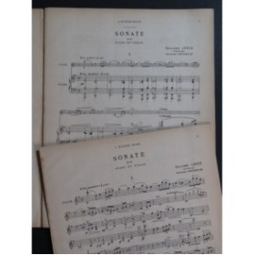 LEKEU Guillaume Sonate Piano Violon 1934