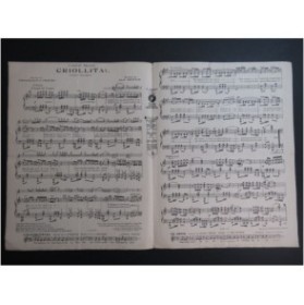 SENTIS José Criollita Tango Piano 1922