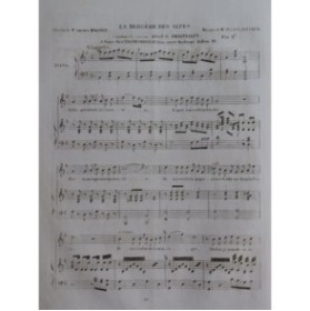 BOUCHER Julien La Bergère des Alpes Chant Piano ca1840