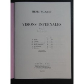 SAUGUET Henri Visions Infernales Chant Piano 1991