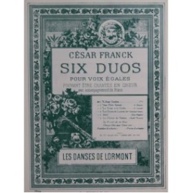 FRANCK César Les Danses de Lormont Chant Piano
