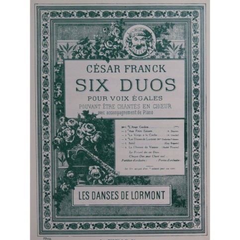FRANCK César Les Danses de Lormont Chant Piano