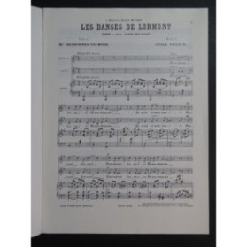 FRANCK César Les Danses de Lormont Chant Piano