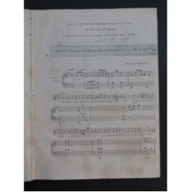 BOIELDIEU Adrien Air du Calife de Bagdad Chant Harpe ou Piano ca1810