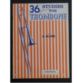 BLUME O. 36 Studies for Trombone 1974