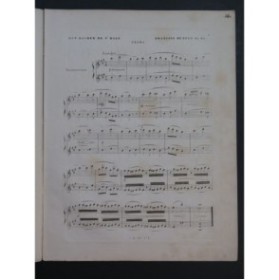 HÜNTEN François Mon Rocher de Saint Malo op 96 Piano 4 mains ca1840