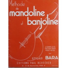 BARA Edgard Méthode de Mandoline et Banjoline