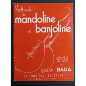 BARA Edgard Méthode de Mandoline et Banjoline