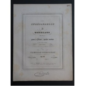 SCHUBERT Camille Elexir d'Amore Piano 4 mains ca1840