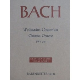 BACH J. S. Christmas Oratorio BWV 248 Chant Piano 1961